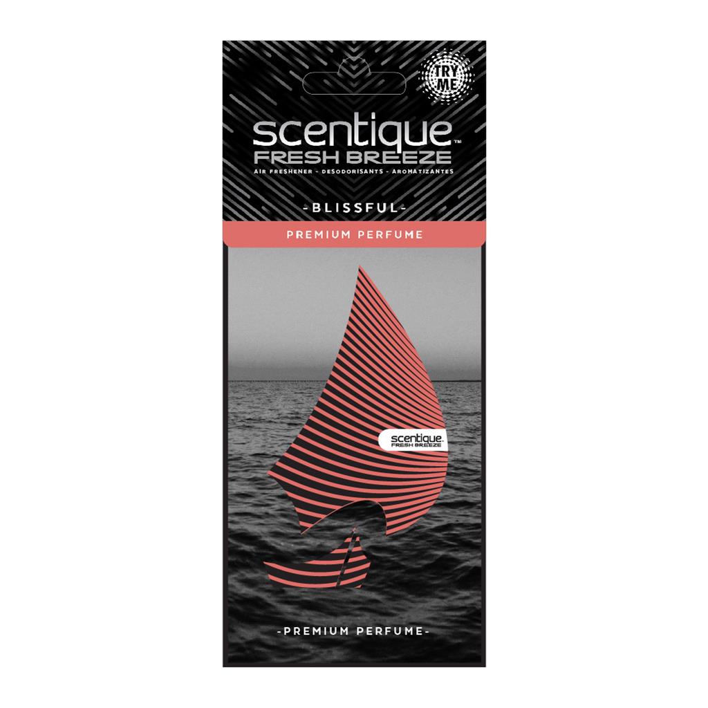 Scentique Fresh Breeze Life Paper Air Freshener 1 Pack - Blissful CASE PACK 24