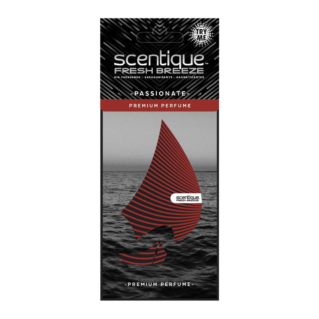 Scentique Fresh Breeze Life Paper Air Freshener 1 Pack - Passionate CASE PACK 24