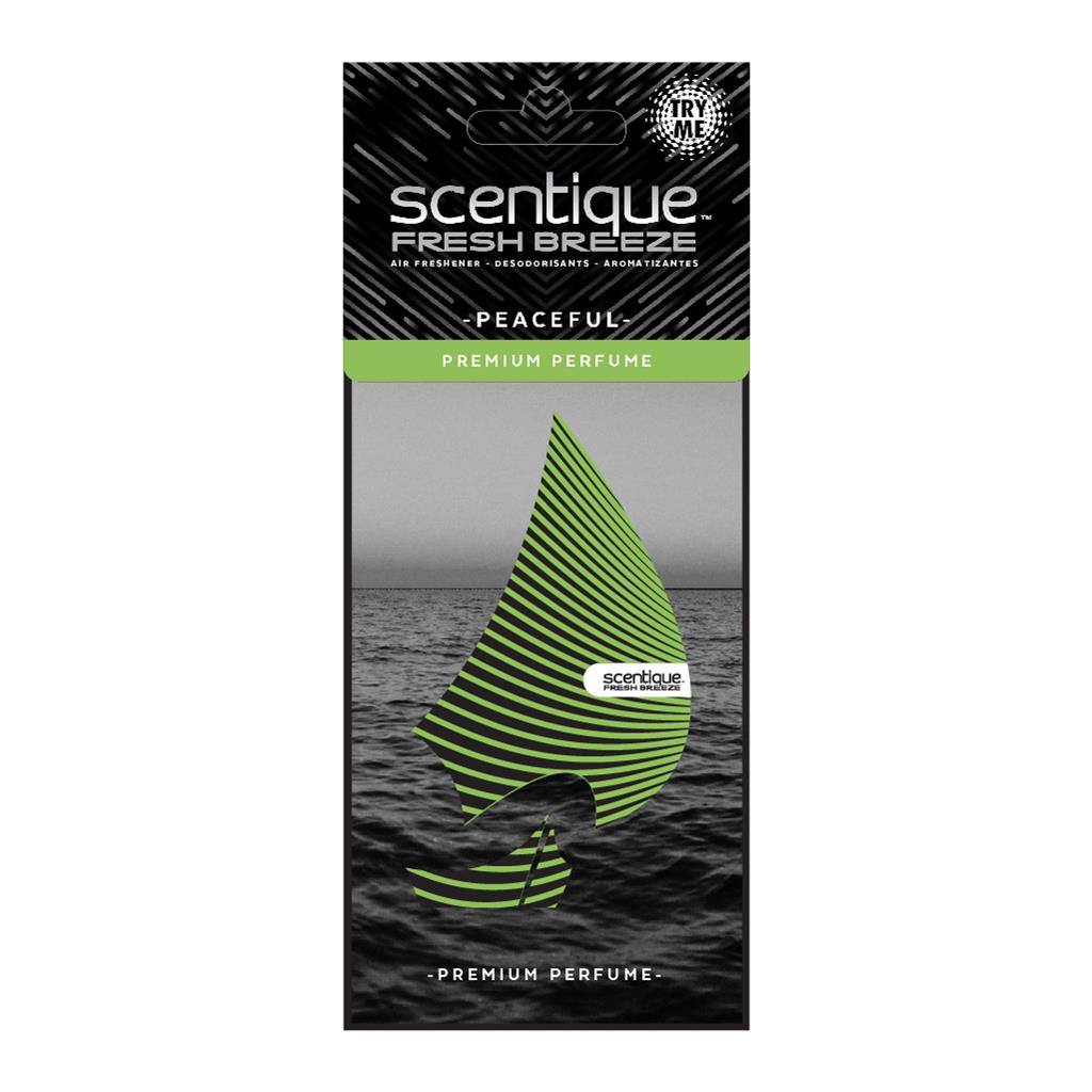 Scentique Fresh Breeze Life Paper Air Freshener 1 Pack - Peaceful CASE PACK 24
