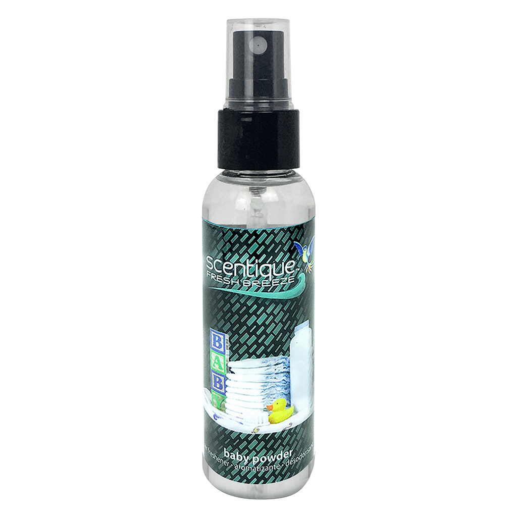 Fresh Breeze Spray Air Freshener Baby Powder 2 Ounce Bottle CASE PACK 6