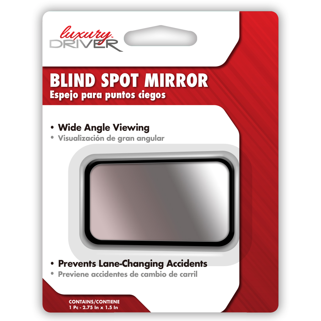 Luxury Driver Wide Angle Blind Spot Mirror - Car CASE PACK 6