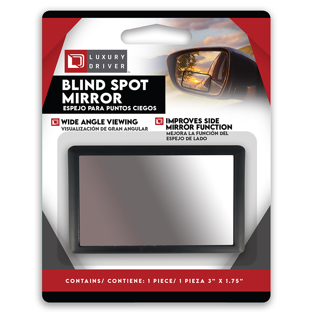 Luxury Driver Wide Angle Blind Spot Mirror - Car CASE PACK 6