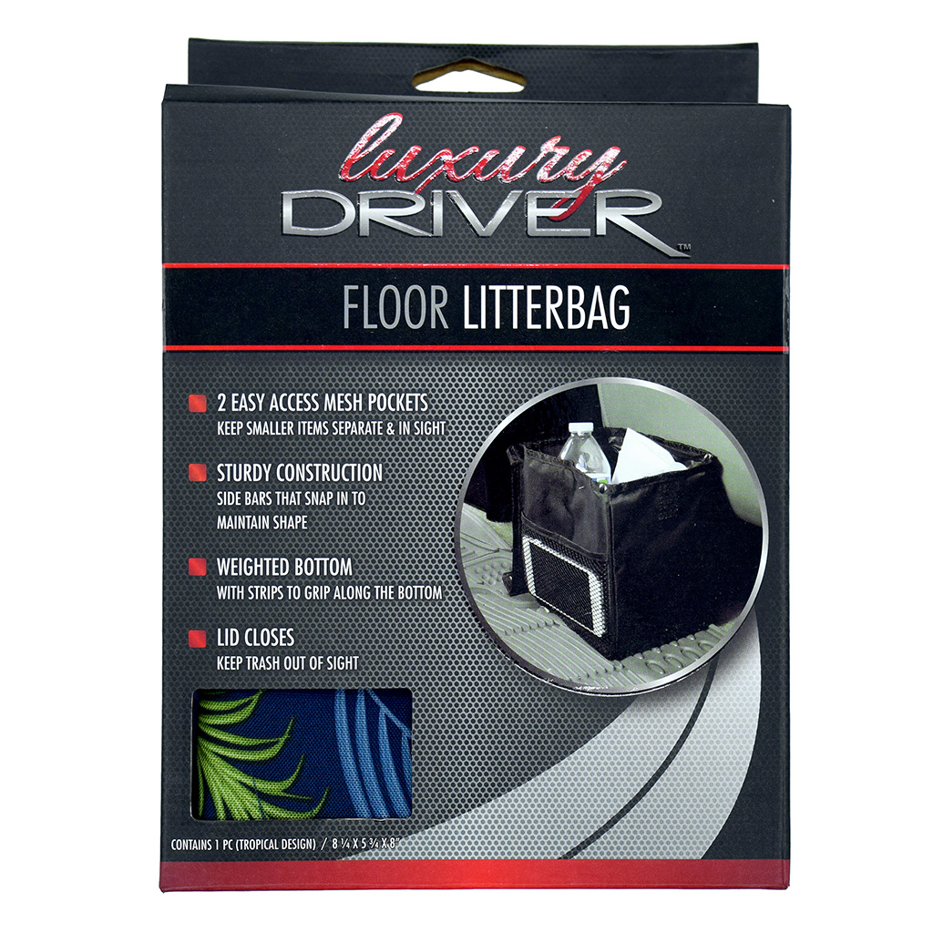 Luxury Driver Floor Litterbag - Tropical