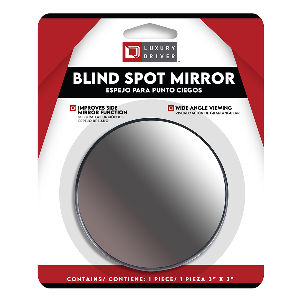 Luxury Driver 3 Inch Blind Spot Mirror CASE PACK 6