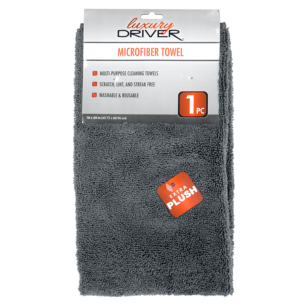 Luxury Driver Micro Fiber Towel 18x24 Large Single