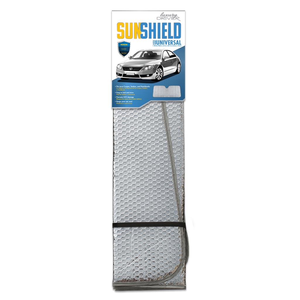 Luxury Driver Sun Shield Premium Accordion w/ suc cup - Univ