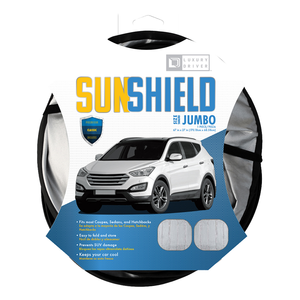 Luxury Driver Jumbo Classic Twist Sun Shield