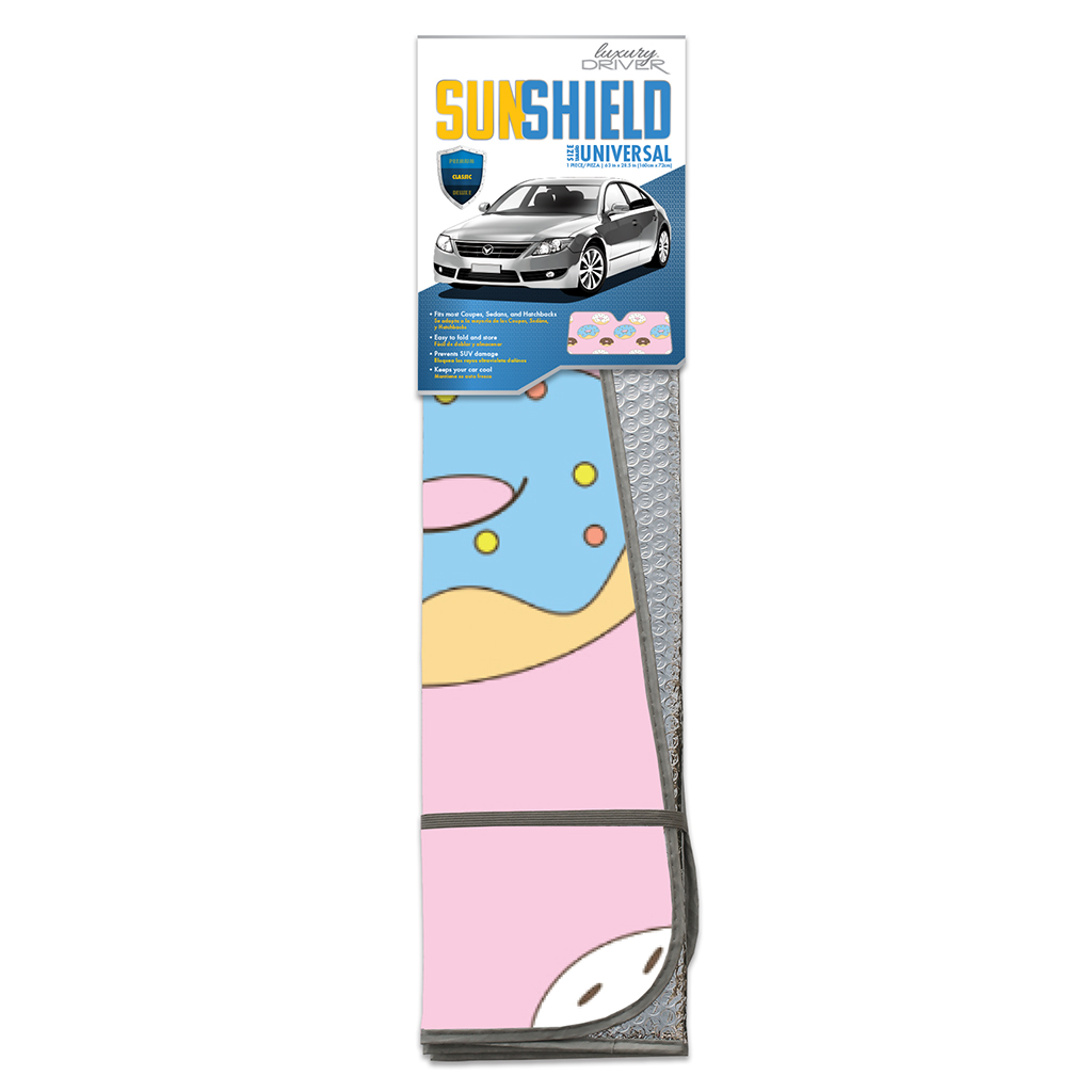 Luxury Driver Donuts Universal Sun Shield Classic