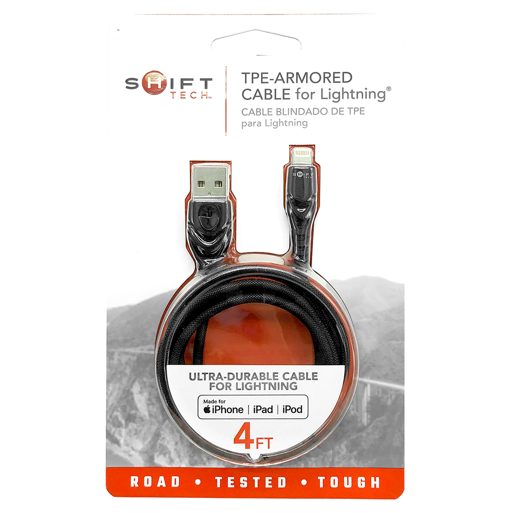 Shift Tech Lightning King Kong Cable Gray/Black 4ft