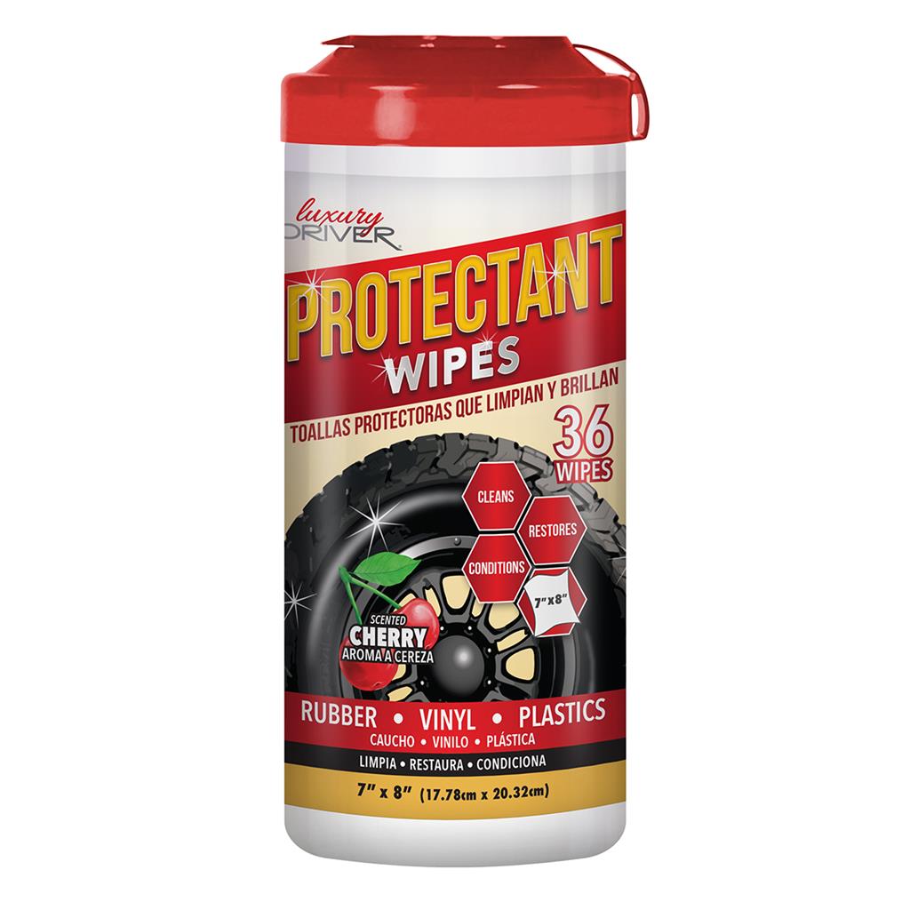 Luxury Driver Protectant Wipes 36 Ct Canister CASE PACK 6