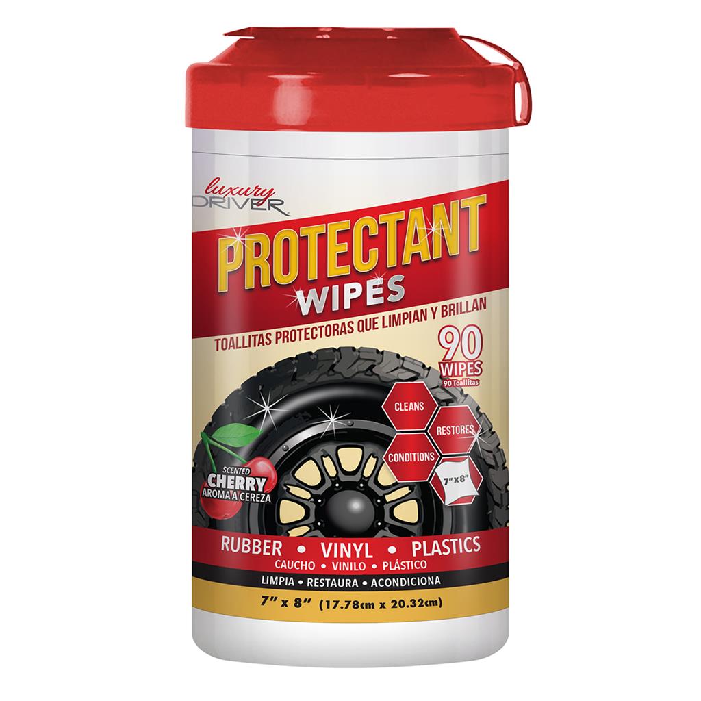 Luxury Driver Protectant Wipes 90 Ct Canister CASE PACK 6