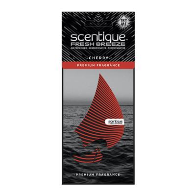 Scentique Fresh Breeze Paper Air Freshener 1 Pack - Cherry CASE PACK 24