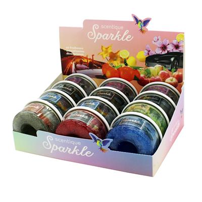 Scentique Sparkle Air Freshener Display - 12 Piece