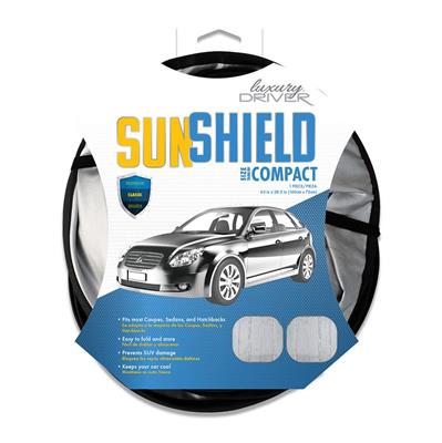 Luxury Driver Classic Twist Sun Shield- Compact