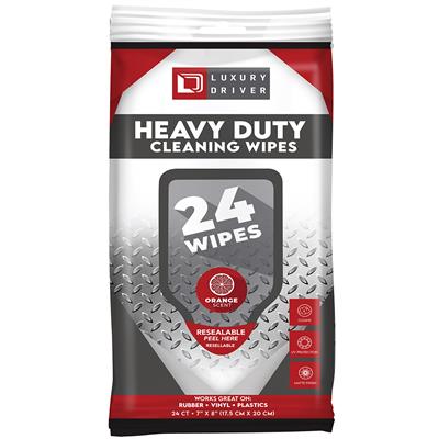 Luxury Driver Heavy Duty Degreaser XL Wipes 20 Count - Citrus