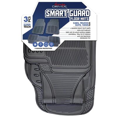 Supertech 3 Piece All Weather Car Mat - Grey