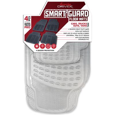 Supertech 4 Piece All Weather Car Mat - Clear