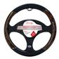 Luxury Driver Steering Wheel Cover - Executive Leather Black