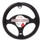 Luxury Driver Steering Wheel Cover - Ostrich Leather Black