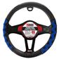 Luxury Driver Hypercomb Carbon Fiber Steering Wheel Cover Black/Blue