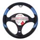 Luxury Driver Steering Wheel Cover - High Tech 11 Blue
