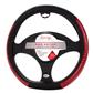 Luxury Driver Euro Bottom Steering Wheel Cover - Red