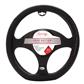 Luxury Driver Euro Bottom Steering Wheel Cover - Black