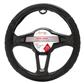Luxury Driver Steering Wheel Cover - Truck Tread Blk/Blk