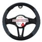 Luxury Driver Steering Wheel Cover - Truck Tread Blk/Gray