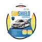 Luxury Driver Sun Shield Classic Twist Black & White Vibes - Universal