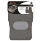 Classic 4 Piece Carpet Car Mat With Heel - Light Grey