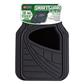 Duo Tech All Weather 2 Piece Car Mat with Grey Heel Pad - Black